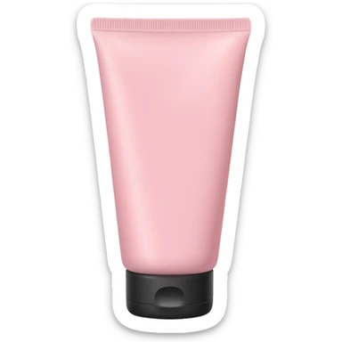 solid color light pink plain skincare tube sticker