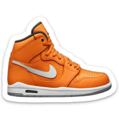 NIKE ORANGE JORDAN SHOE sticker