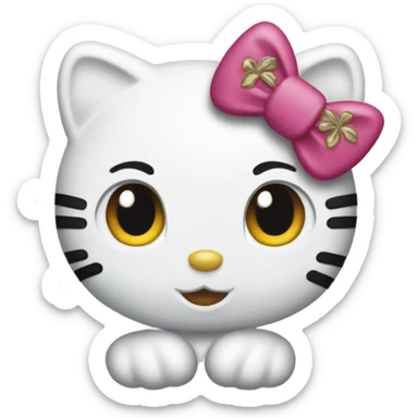 New Orleans hello kitty  sticker