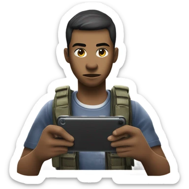 playing call of duty mobile sticker