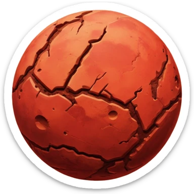 Mars planet emoji copy and paste sticker