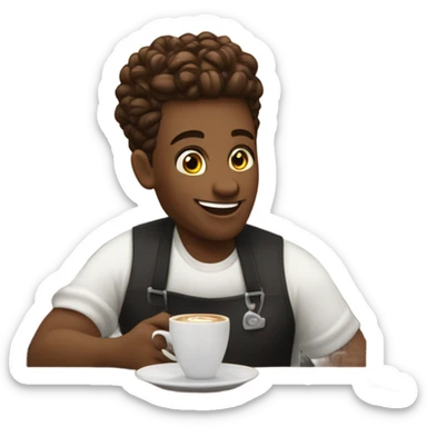 Gay barista sticker