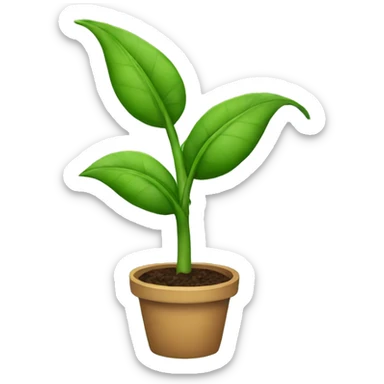 A plant sticker