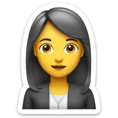 data analytics icon girl sticker
