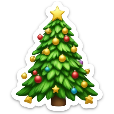 Christmas tree sticker