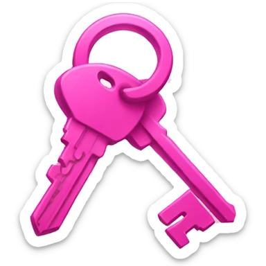 Total Pink key  sticker