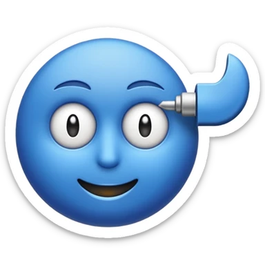 O inima mov,cu trecere spre albastru deschis si coada de drac! sticker