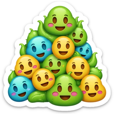 All the gross emojis combined sticker