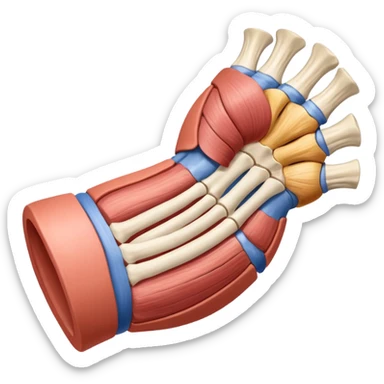 Elbow muscle anatomy sticker