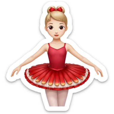 Make apple type ballerina emojis  sticker