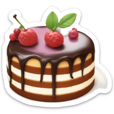 afternoon tea cake sticker