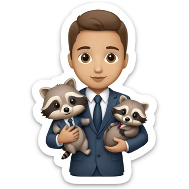 rasa has a racoon osul but she has a corporate job sticker