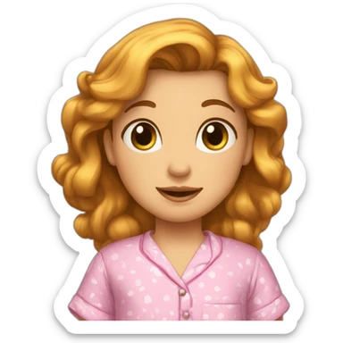 pyjama fille belle sticker