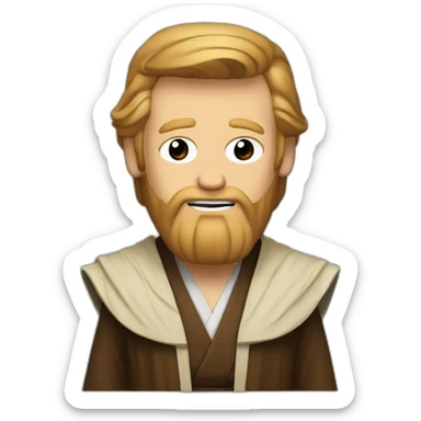 donald trump with obiwan kenobi sticker
