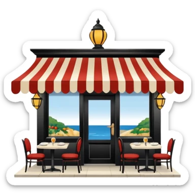 restaurant nicois traditionnelle sticker