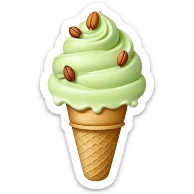Pistachio ice cream sticker