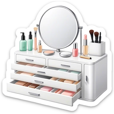 skincare vanity sticker