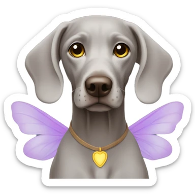 Weimaraner fairy  sticker