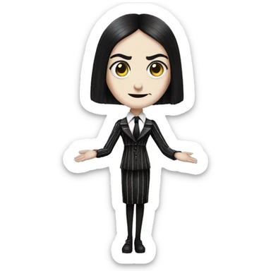 Wednesday Addams Beetlejuice sticker