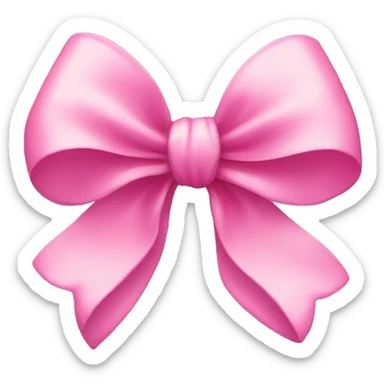 Pink bow sticker