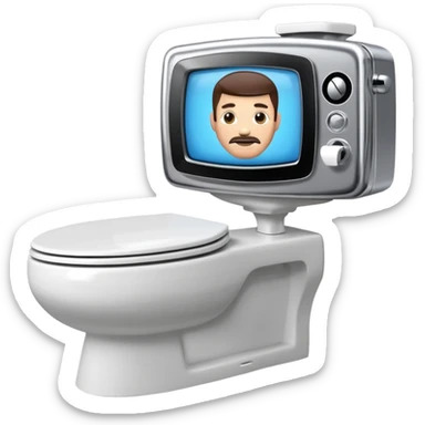 Large tv man from skibidi Toilet  sticker