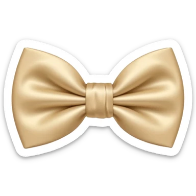 Nœud papillon beige sticker