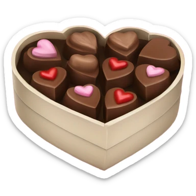 valentines box of chocolates sticker