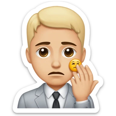 weepy salesperson sticker