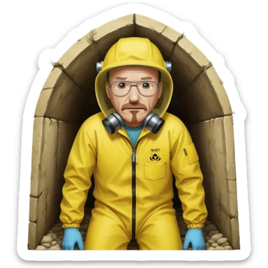 breaking bad walter white crawlspace moment sticker