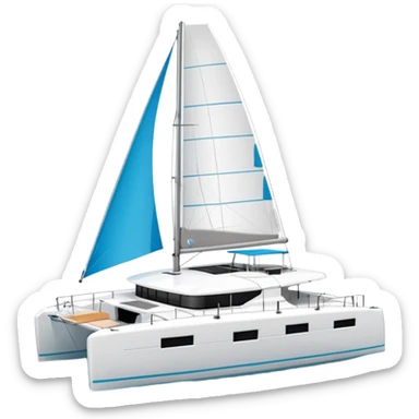 lagoon 43 catamaran sticker