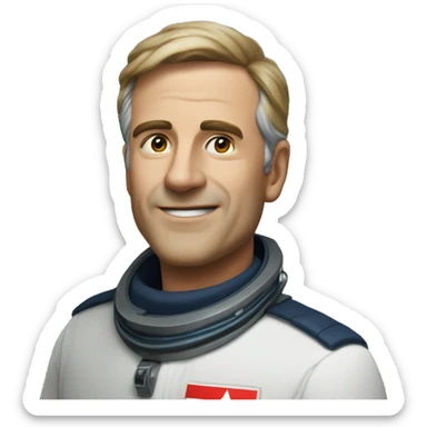 Une fill cosmonaute dans la mer sticker