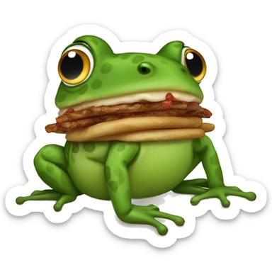 kebab frog sticker