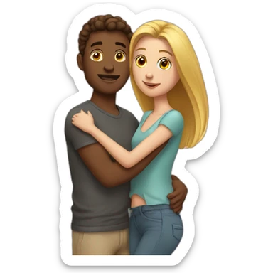 dating with a girl sticker