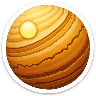 dune planet sphere sticker