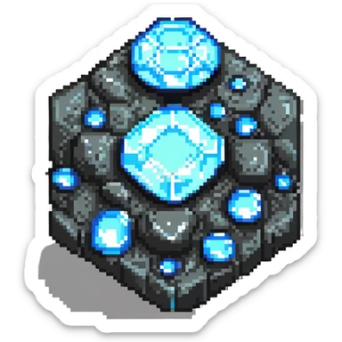minecraft diamond ore block sticker
