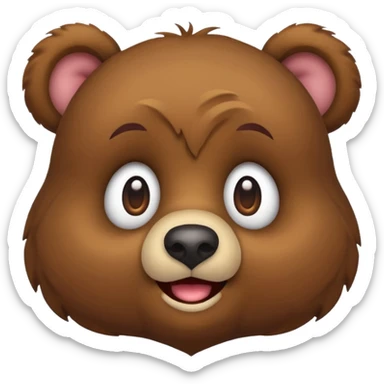 Generate all defaults emojis but with dudu bear face sticker