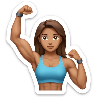 average women show biceps sticker
