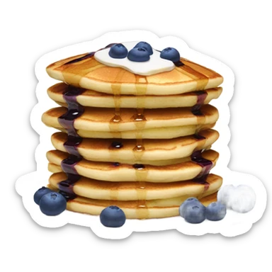Blueberry pancakes  sticker