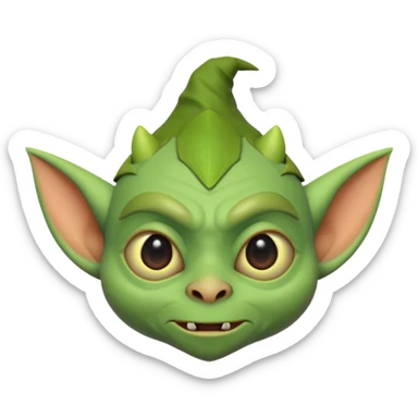 3d cute simple minimalist goblin sticker