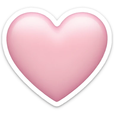 pastel pink heart  sticker