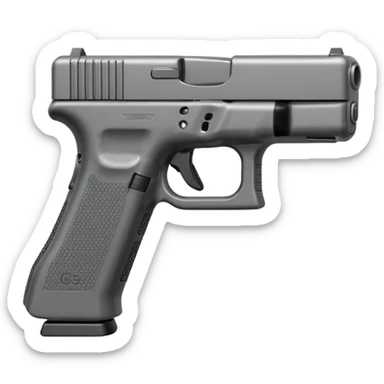 The famous Glock it emogi sticker