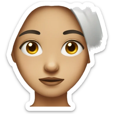 girl with eyebags  sticker