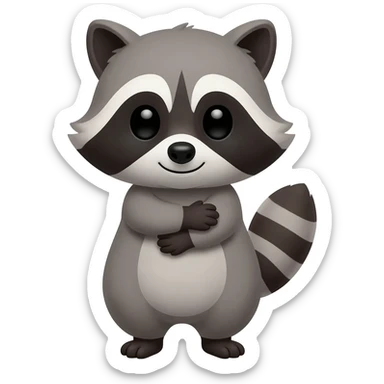 Cute Racoon wants a hug sticker