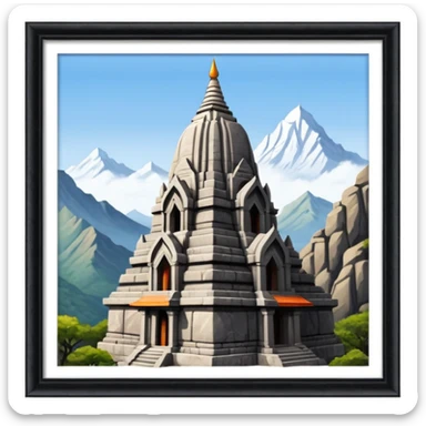 a girnar ji temple situated in india sticker