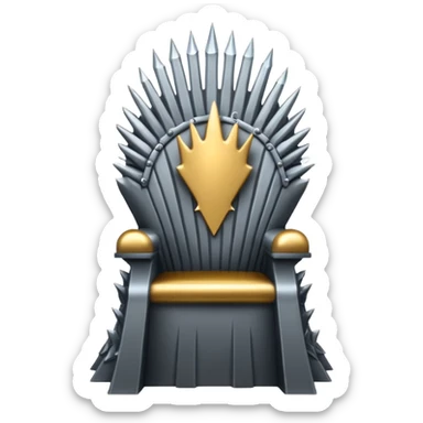Generate the iron throne  from game of thrones emoji  sticker