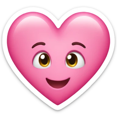 pink heart emojis sticker