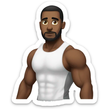 Gym bro backwards sticker