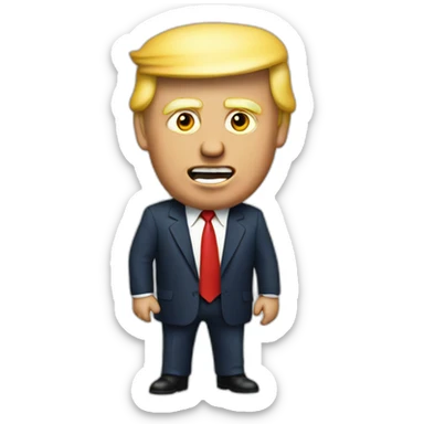 Trump with jig sticker