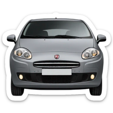 2008 fiat grande punto grey 5 doors sticker