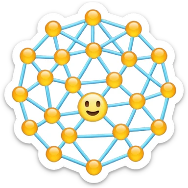 un réseau sticker